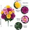 14-Stem Cemetery Flowers for Grave – Silk Peony & Daisy Bouquet, 19.3” Multicolor Artificial Flowers for Headstones, Vases, and Outdoor Memorial Decorations (2 Pcs)